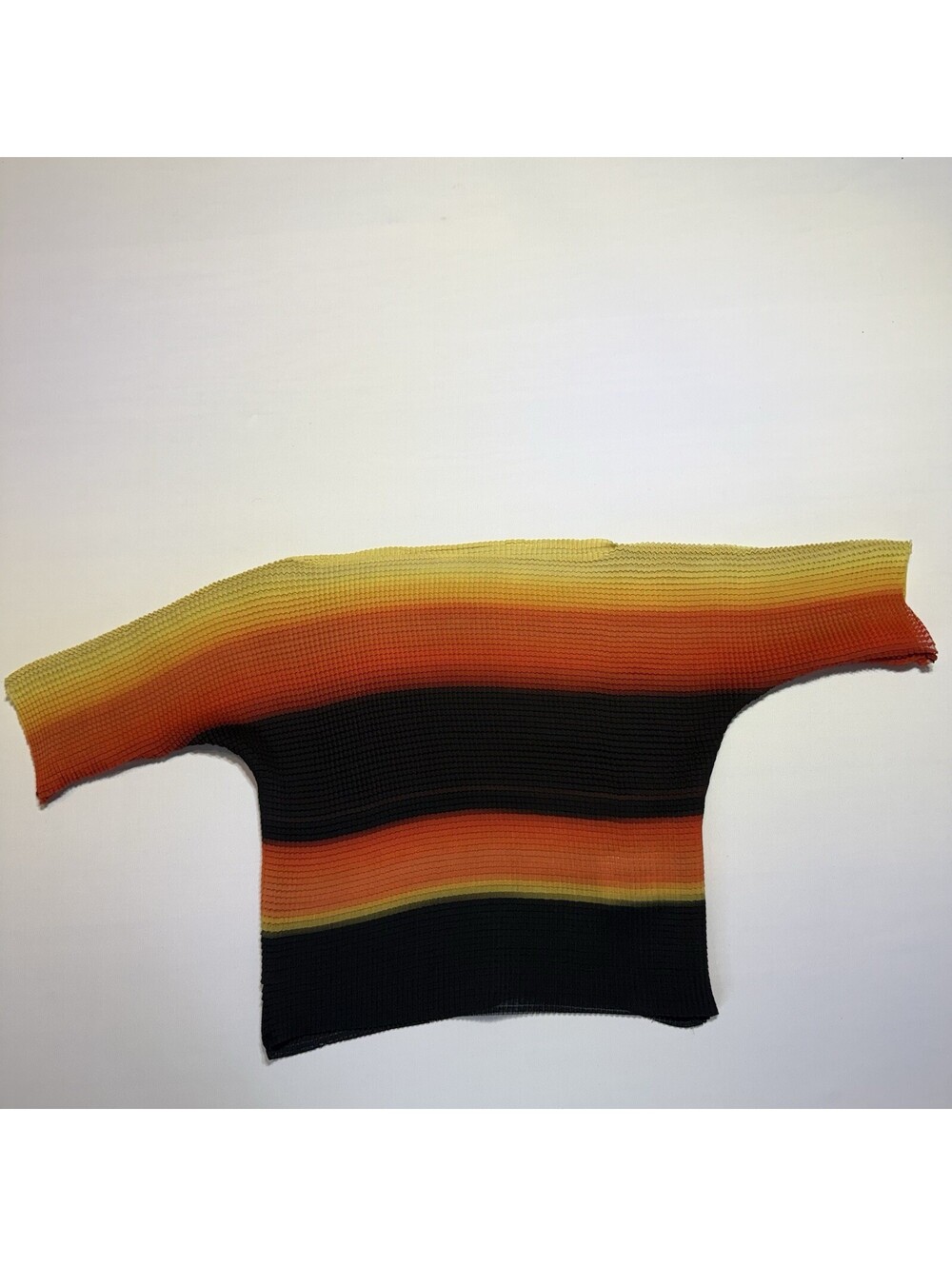 Arthur Apparel Waffle Pleat Tee - Fire Stripe